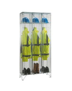 1 Door Express Delivery Mesh Locker Nest of 3
