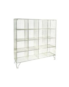 16 Compartment Mesh Locker