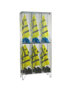 2 Door Express Delivery Mesh Locker Nest of 3
