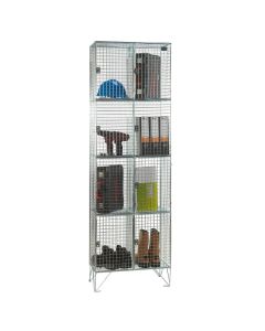 3 Door Express Delivery Mesh locker Nest of 2