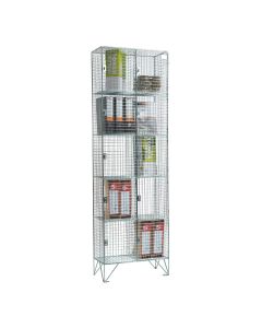 3 Door Express Delivery Mesh locker Nest of 2