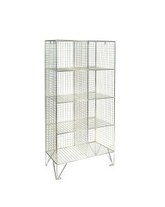 8 Compartment mesh locker without doors