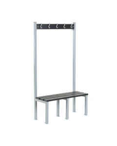 Single Sided Hook Bench with Recycled Plastic Slats