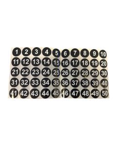 Locker Door Numbers 1-200 Peel-Back Stickers