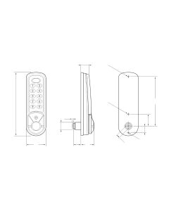 Lowe & Fletcher Nimbus 3961 Digital Combination Lock (Wet Area)