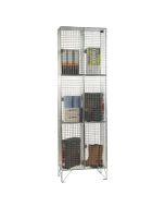 3 Door Express Delivery Mesh locker Nest of 2