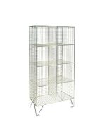 8 Compartment mesh locker without doors
